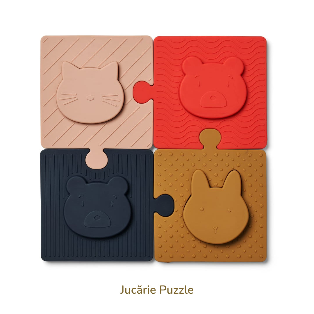 Puzzle din silicon cu piese mari